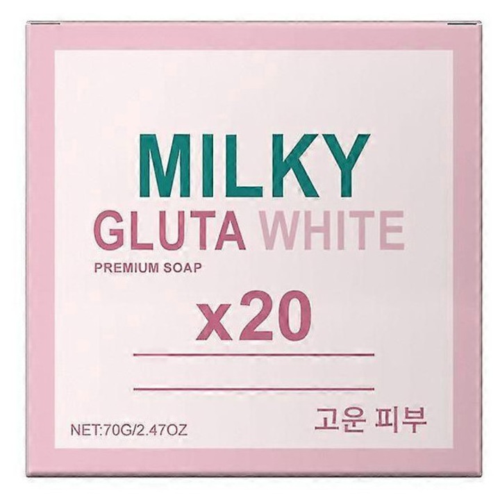 Сапун Glutamilk 70 г, комплект от 3 броя, дълбоко почистващ, хидратиращ, за лице