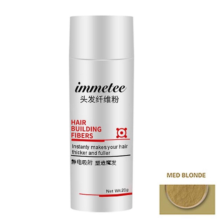 Fibra de par IMMETEE, 28g, pentru ingrosarea parului subtire, culoare galbena medie