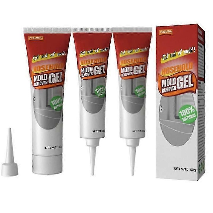 Gel de indepartare a mucegaiului, set de 3, 20g, non-toxic, pentru garnitura masinii de spalat, chiuveta, usi si feronerie