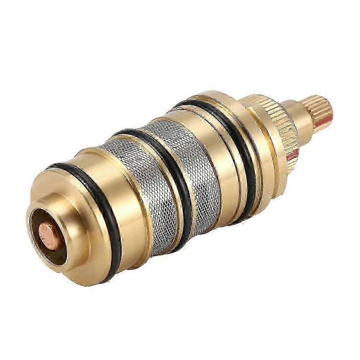 Термостатичен патрон за кран, меден, 20-48°C, цвят месинг