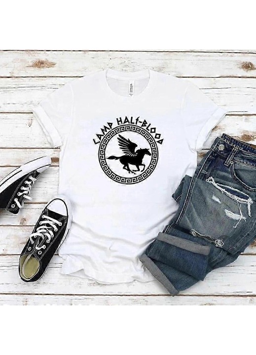 Férfi pólók, fehér, pamut 70%, poliészter 30%, normál ujj, O-nyakú gallér