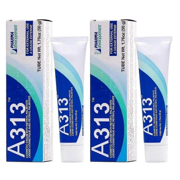 Crema cu retinol si vitamina A, A313, reduce ridurile porilor, set 2 buc