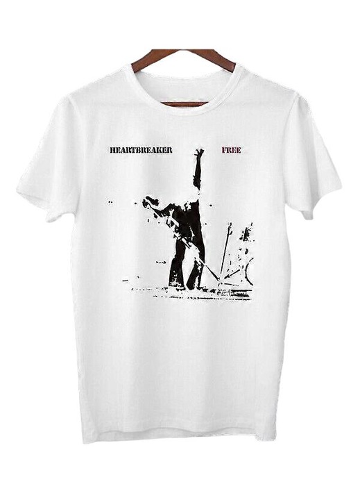 Uniszex pamut póló, fehér, oldalvarrás nélkül