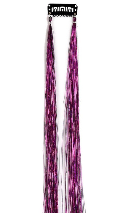 Set 2 bucati extensii par clip-on, 50cm, pentru petreceri si ocazii speciale