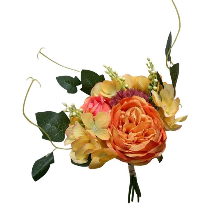 Buchet artificial, portocaliu/galben