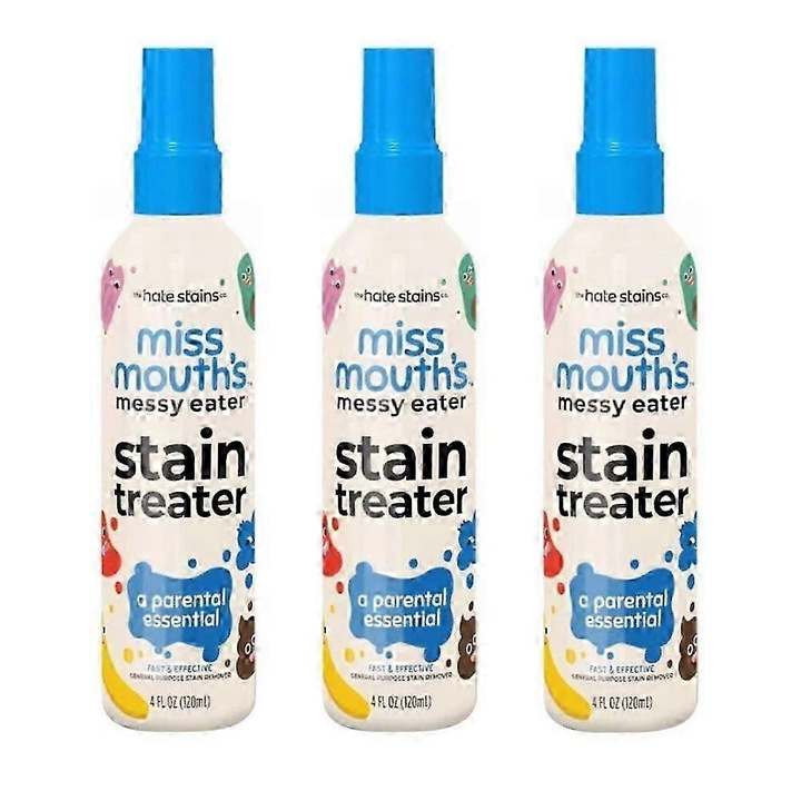 Spray pentru indepartarea petelor de imbracaminte, 120ml, set 3 bucati, eficient pentru pete dificile, formula blanda