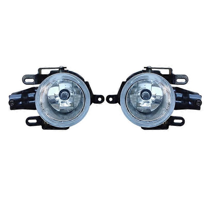 Set 2 faruri ceata pentru Pajero Montero 2003-2006, negru/transparent