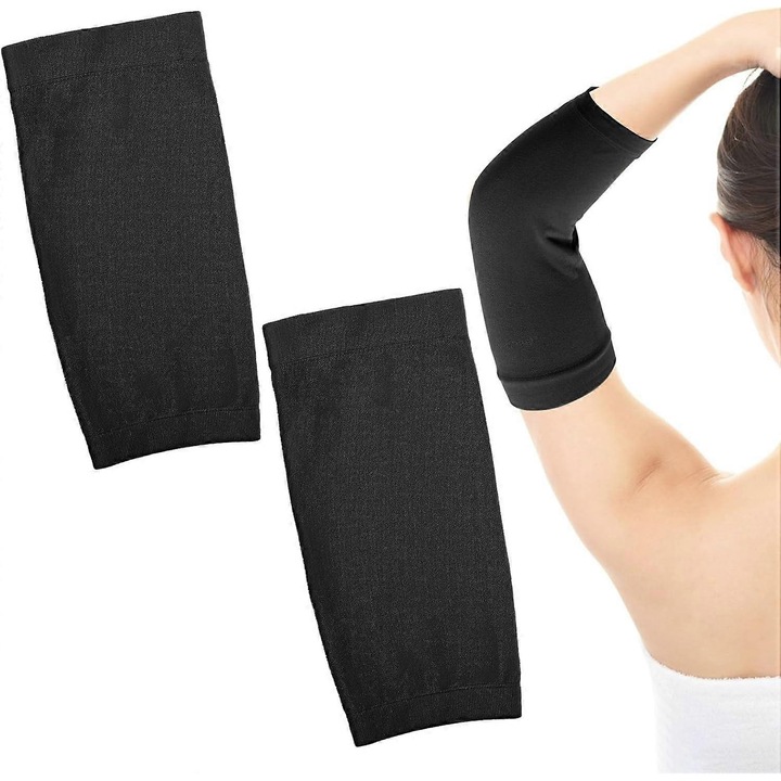 Manusi de protectie pentru brat, set, 20x10cm, negru