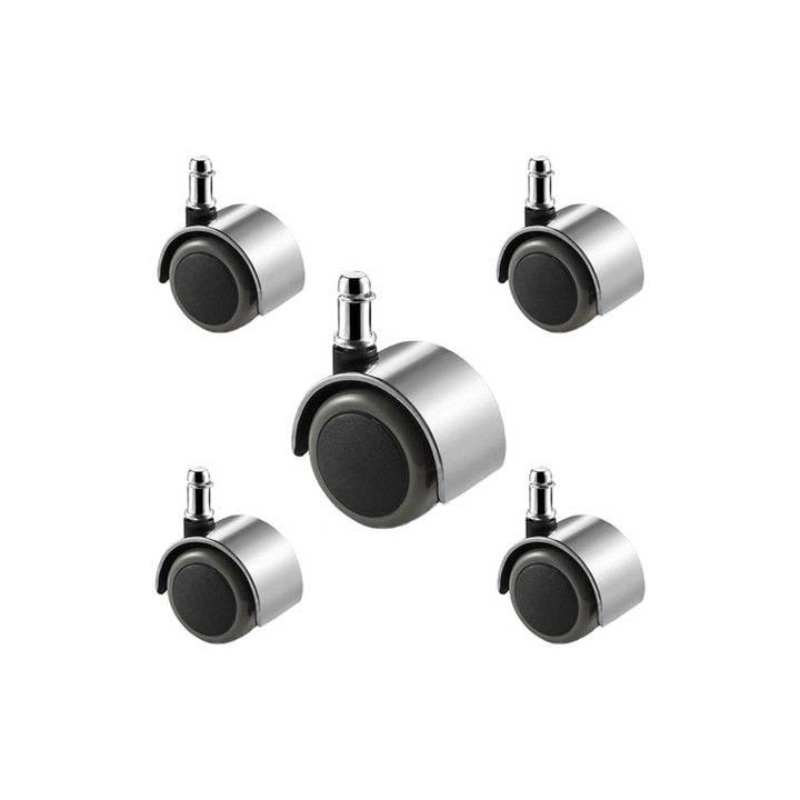 Set de roti pentru scaun de birou CST-G04, 5 bucati