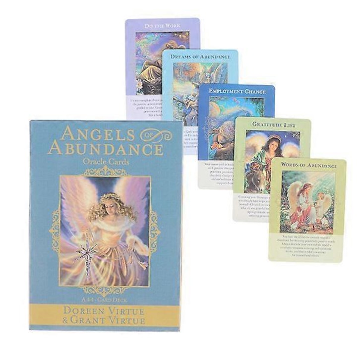 Set de carti tarot, Angels of Abundance, 44 bucati, 8x10.5 cm