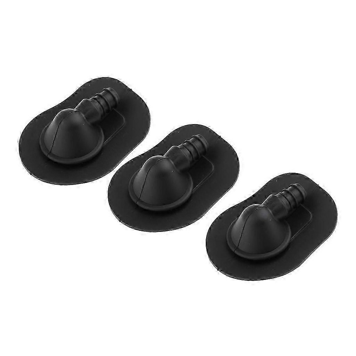 Set 3 Ventile Kitesurfing TPU, Negru, 57x45mm