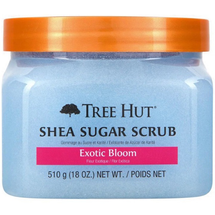 Exfoliant pentru corp Tree Hut Shea Exotic Bloom 510g