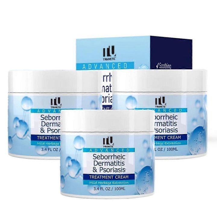 Успокояващ крем за скалп, 100 мл, грижа против пърхот, комплект от 3 броя