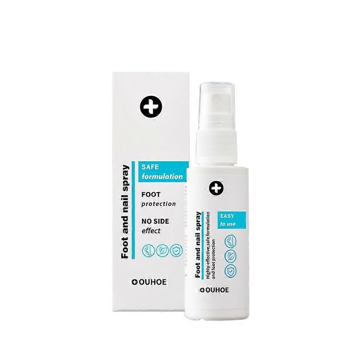 Spray pentru picioare, Ouhoe, 50g, 2.7x2.7x11.4cm, formula antifungica, elimina mirosurile neplacute
