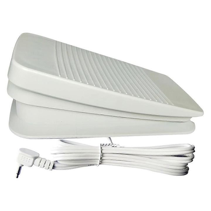 Педал за управление за шевни машини, бял, от пластмаса, комплект 1 бр