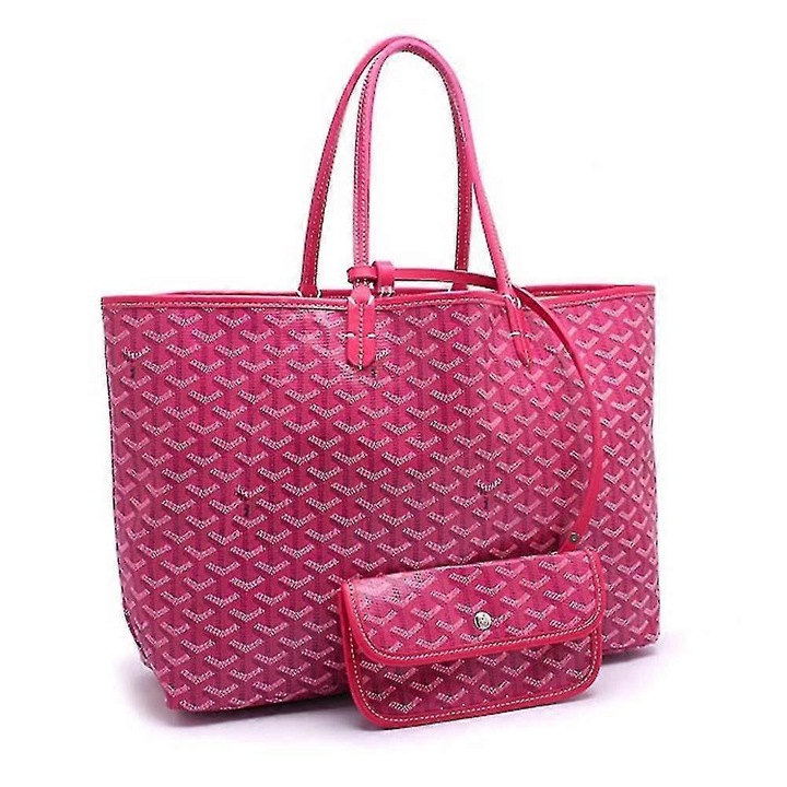 Női válltáska, nagy kapacitású, vízálló, rózsaszín-piros, komplett szett.