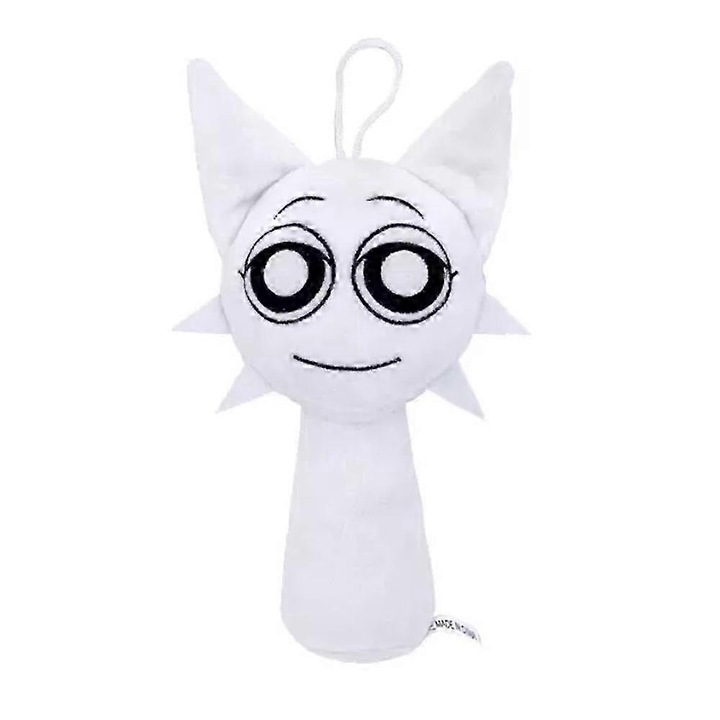 Jucarie de plus Sprunki, Wenda Sprunki, gri, 0-3 ani si adulti, material poliester, umpluta cu bumbac PP