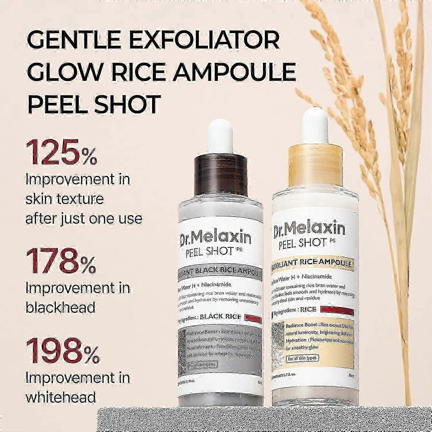 Set masti exfoliante Dr. MELAXIN Peel Shot Glow, cu extract de