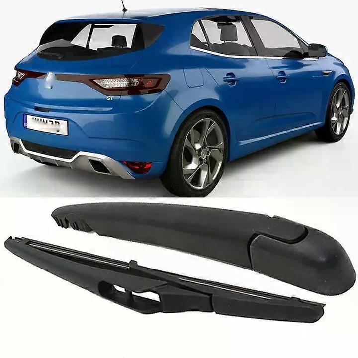 Hátsó ablaktörlő kar és lapát Renault Megane IV 4 MK4 2016-2022-höz, fekete