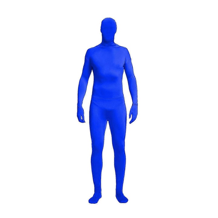 Costum Morph Suit pentru adulti, 11 culori, albastru regal, 150cm