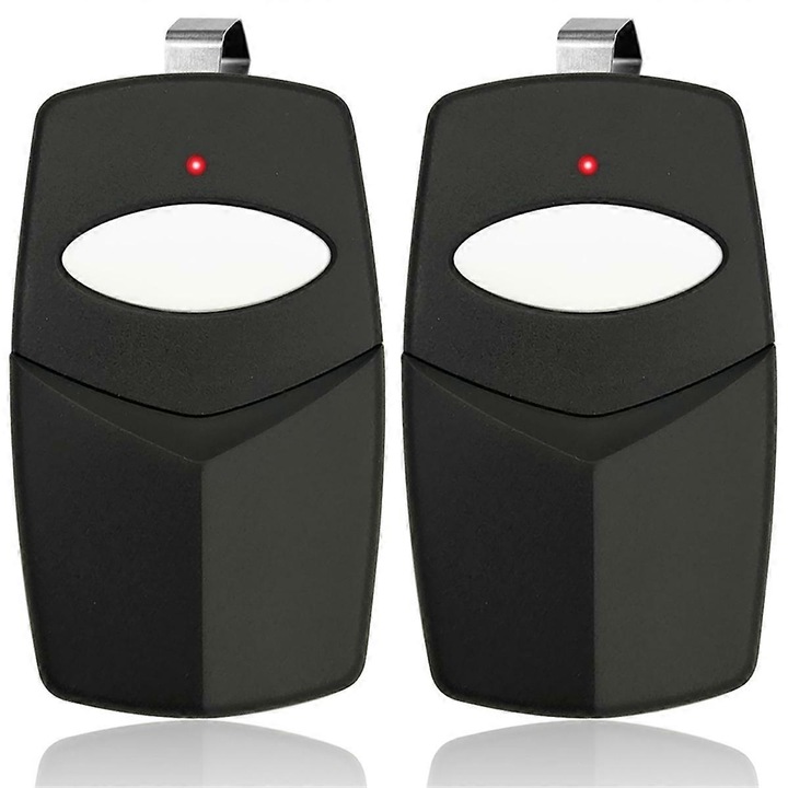 Set 2 telecomenzi pentru usi de garaj, Linear Delta 3, 8 comutatoare DIP, negru, plastic