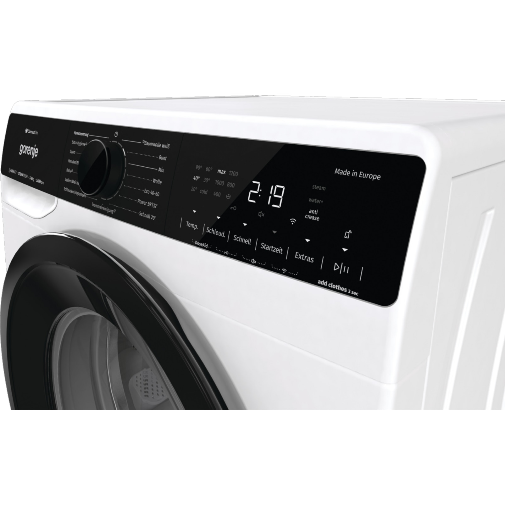 Masina de spalat rufe Gorenje WPNA94A1TS, 9 kg, 1400 rpm