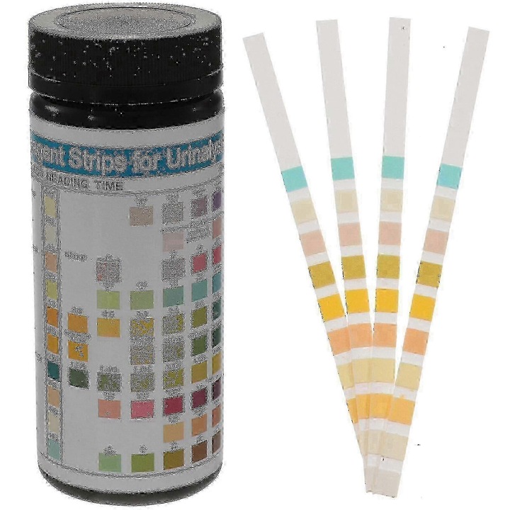 Set 100 benzi de testare urinara pentru analize, 10.80x0.50x0.10cm