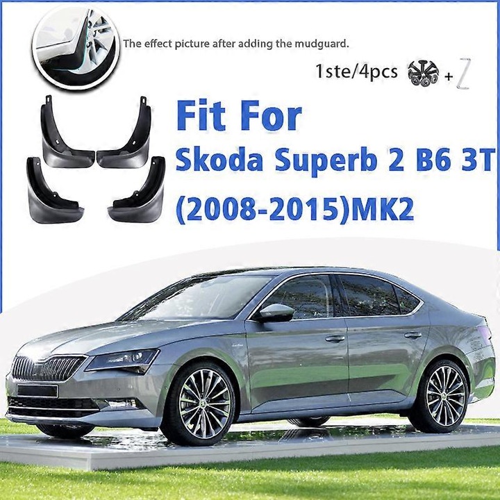 Калници Skoda Superb 2 B6 MK2 2008-2015, TPE+PP, 40x14x30 инча, комплект