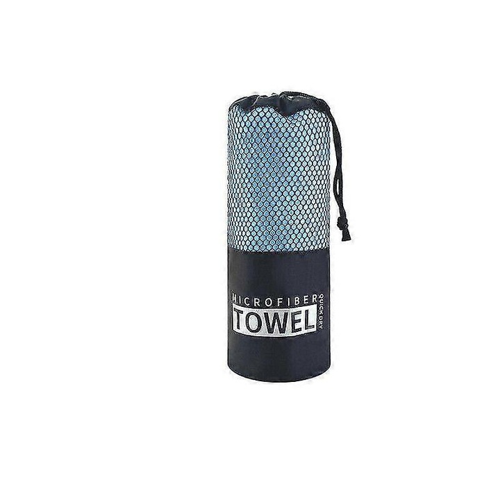 Спортна кърпа, 76x152 см, микрофибър, синя, комплект от 1.