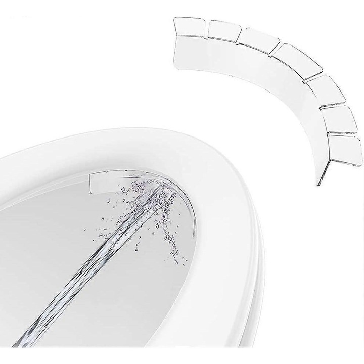 Protectie anti-stropire pentru capacul de toaleta Pee Guard pentru copii - Previne varsarile de urina - Compatibila cu toalete rotunde si ovale