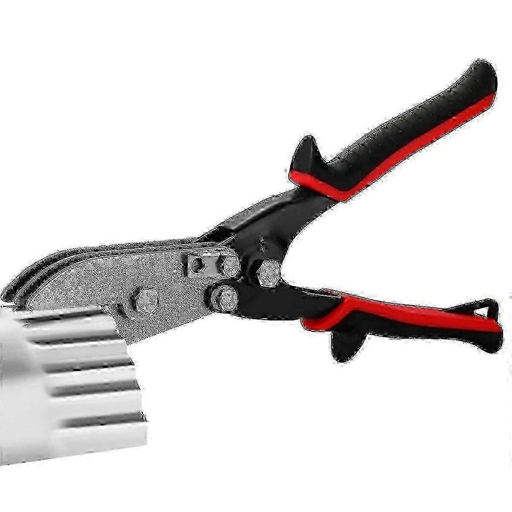 Метални клещи за кримпване, 5 остриета, стомана 45#, черно-червено, 26,5 см