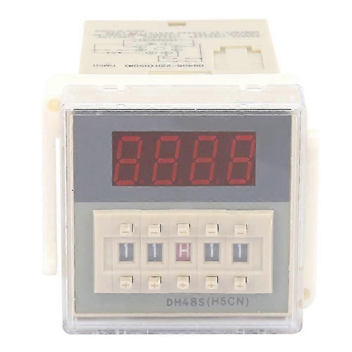 Цифров LCD модул за закъснение DH48S-2ZH, 0.01S-99H99M, 100x51x51mm, 220VAC