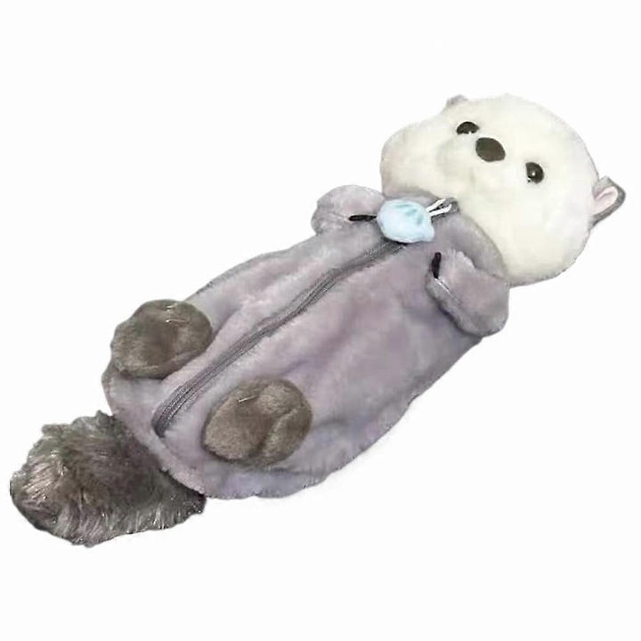 Плюшен калъф за моливи, уникален дизайн, голям капацитет, 27x12 см, многоцветен