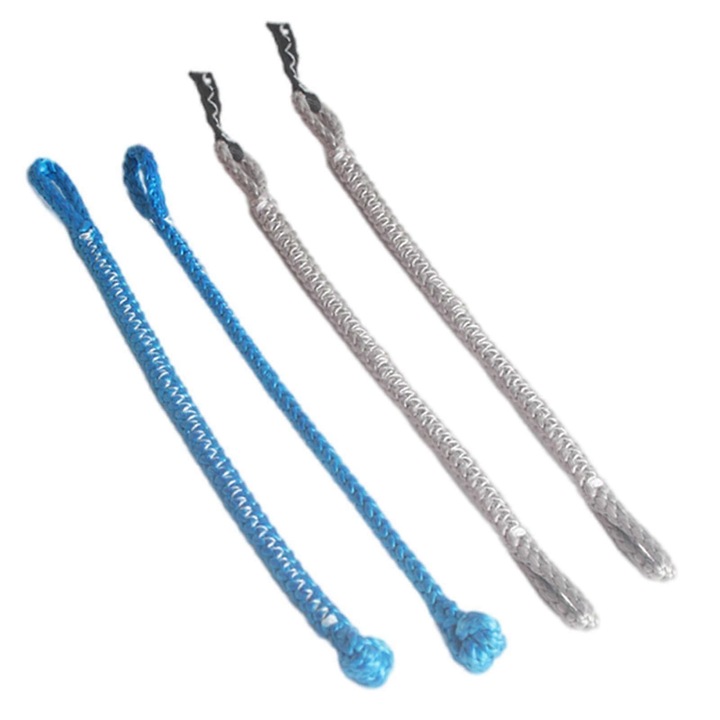 4 bucati pigtail-uri pentru kitesurfing, 1000 kg, pentru bara, gri, albastru