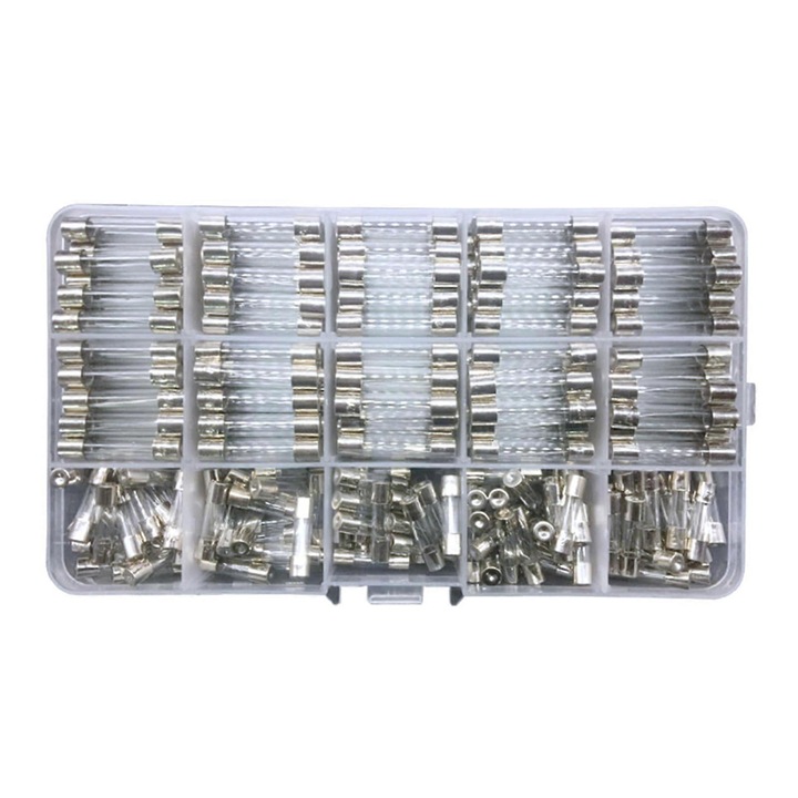 Комплект стъклени предпазители 20x5mm и 30x6mm, лесен монтаж