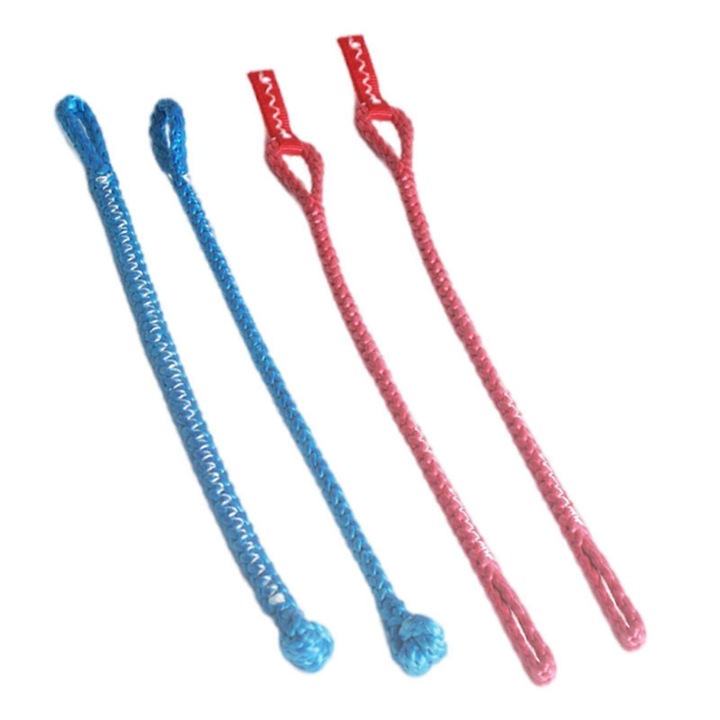 Set 4 Pigtail-uri Kitesurfing, 1000kg, pentru Bara, Albastru/Rosu