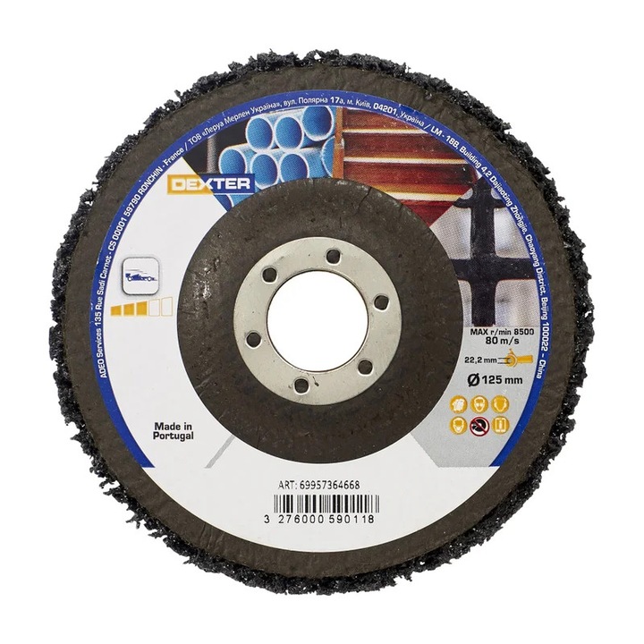 Disc de polizare Dexter, O 125 mm, multi-material, carbura de siliciu