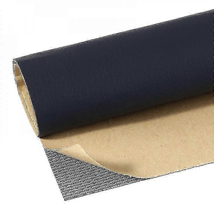 Pachet autocolant pentru reparatii din piele, 25x30cm, albastru inchis