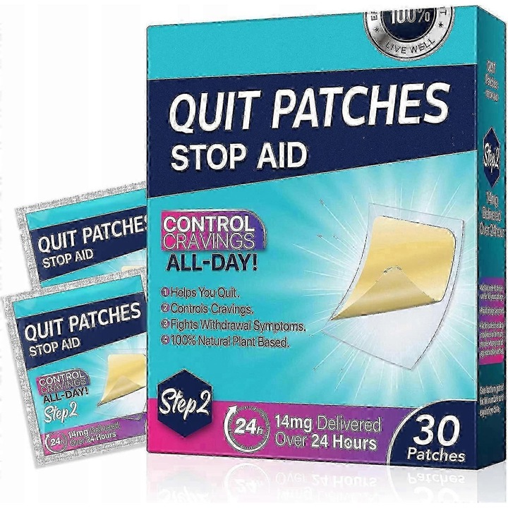 Set de plasturi pentru renuntarea la fumat, 30 plasturi