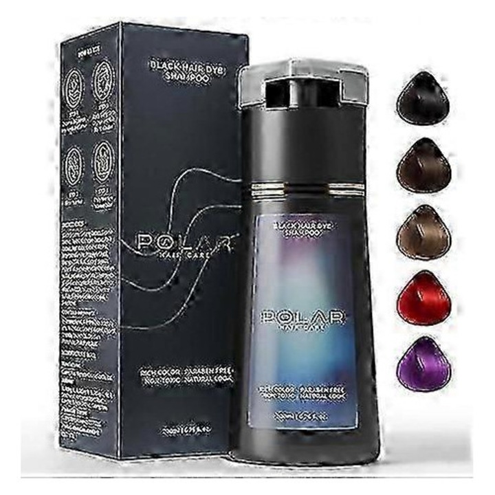 Sampon de par colorant, M, 10 minute, ingrediente naturale, pentru toate tipurile de par, negru