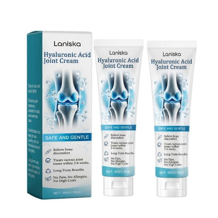 Hialuronsavas ízületi krém, 2 darabos készlet, nem zsíros, gyorsan felszívódik, 100ml