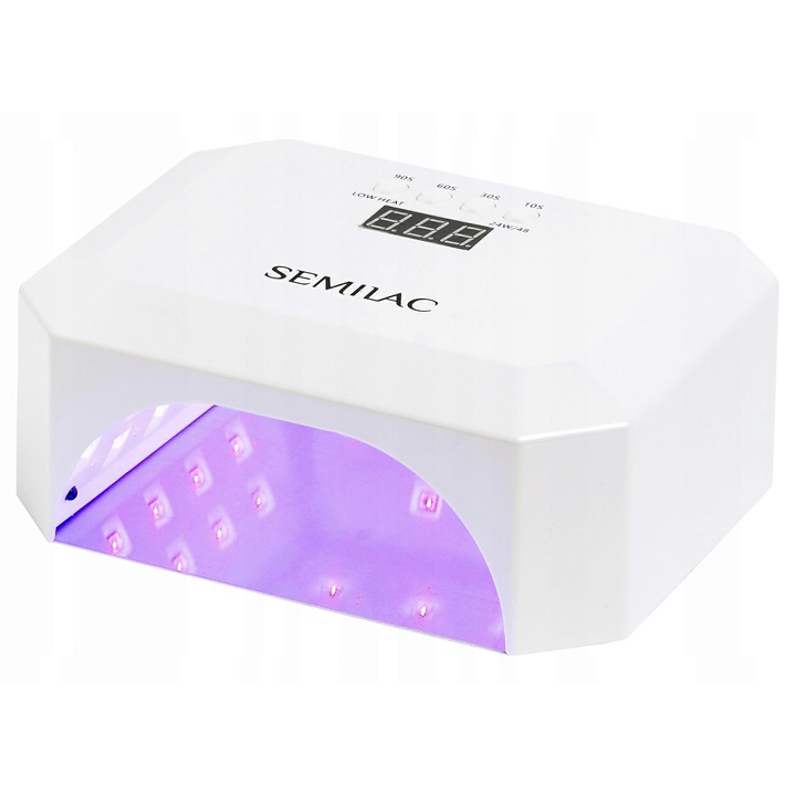Lampa UV LED, Semilac, 24W/48, 4 moduri de uscare, senzor de miscare
