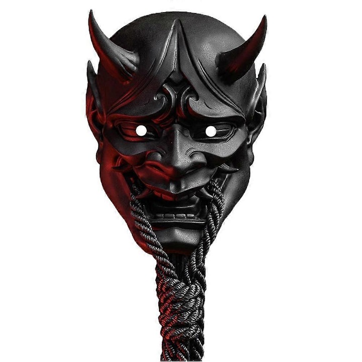 Маска Oni, 3D дизайн, дишаща, удобна, черна