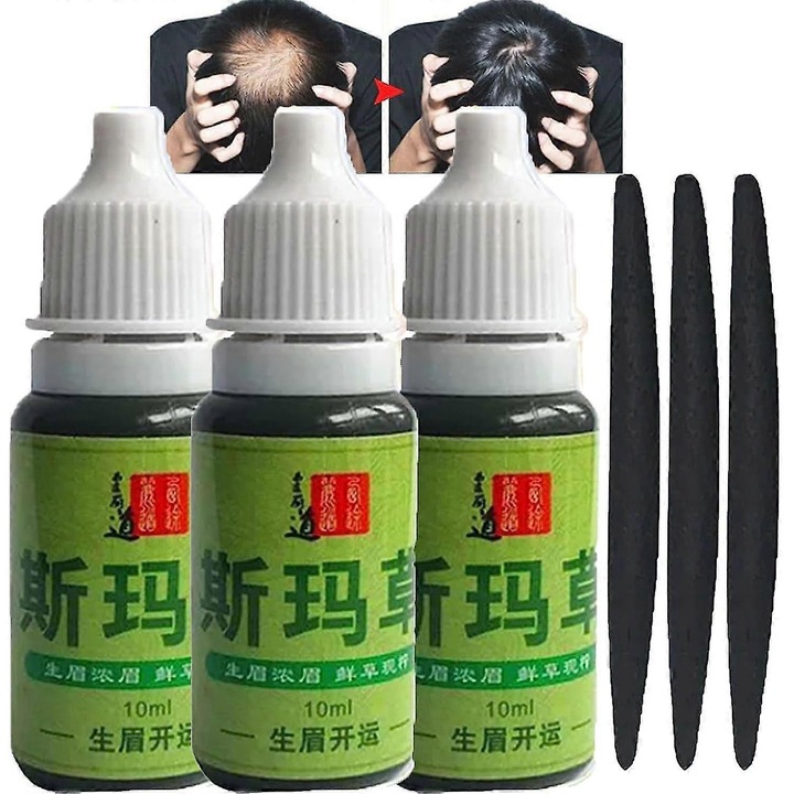 Ser pentru cresterea parului Usma Grass, set de 3 bucati