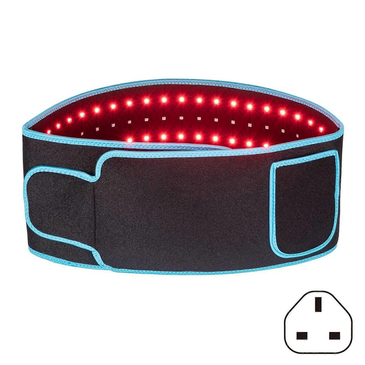 Червен терапевтичен колан за облекчаване на болка, многофункционален, 18x130 см