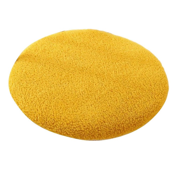 Perna decorativa rotunda din lana artificiala, 30x40cm, multicolor, set de 1 buc.