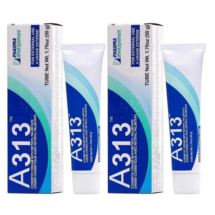 Crema de fata, Pharma Developpement, A-313, cu Retinol 2%, anti-imbatranire, reduce porii, petele intunecate, 2 bucati