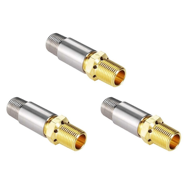 Robinet 1/2inch pentru amestec de gaz, inox si alama