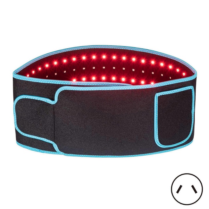 Червен терапевтичен колан за облекчаване на болка, многофункционален, 18x130 см