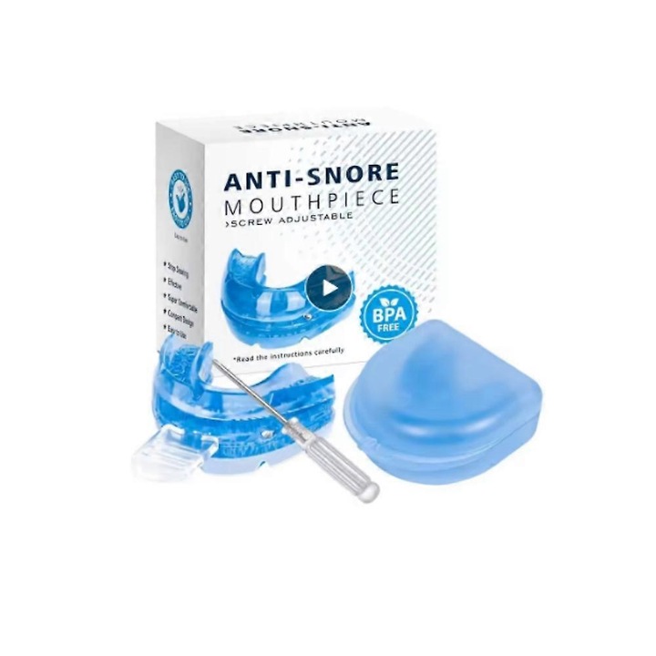 Dispozitiv anti-sforait, Zcomfort, design eficient, confortabil, albastru